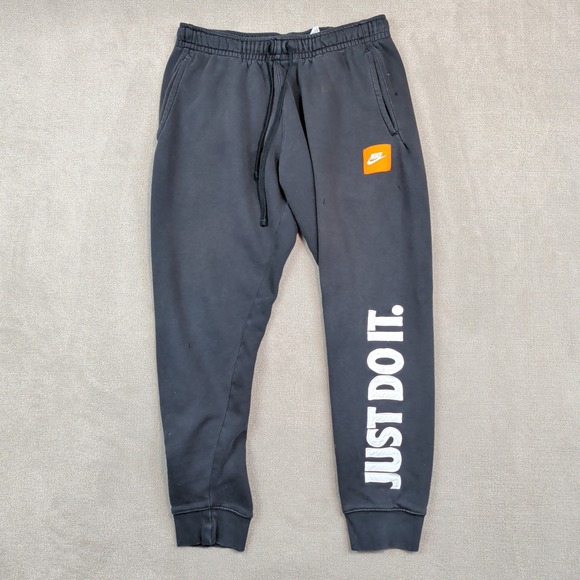 Nike Sportswear Just Do It Joggers Medium Black Graphic Streetwear BV5114-010 — photo 2